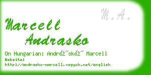 marcell andrasko business card